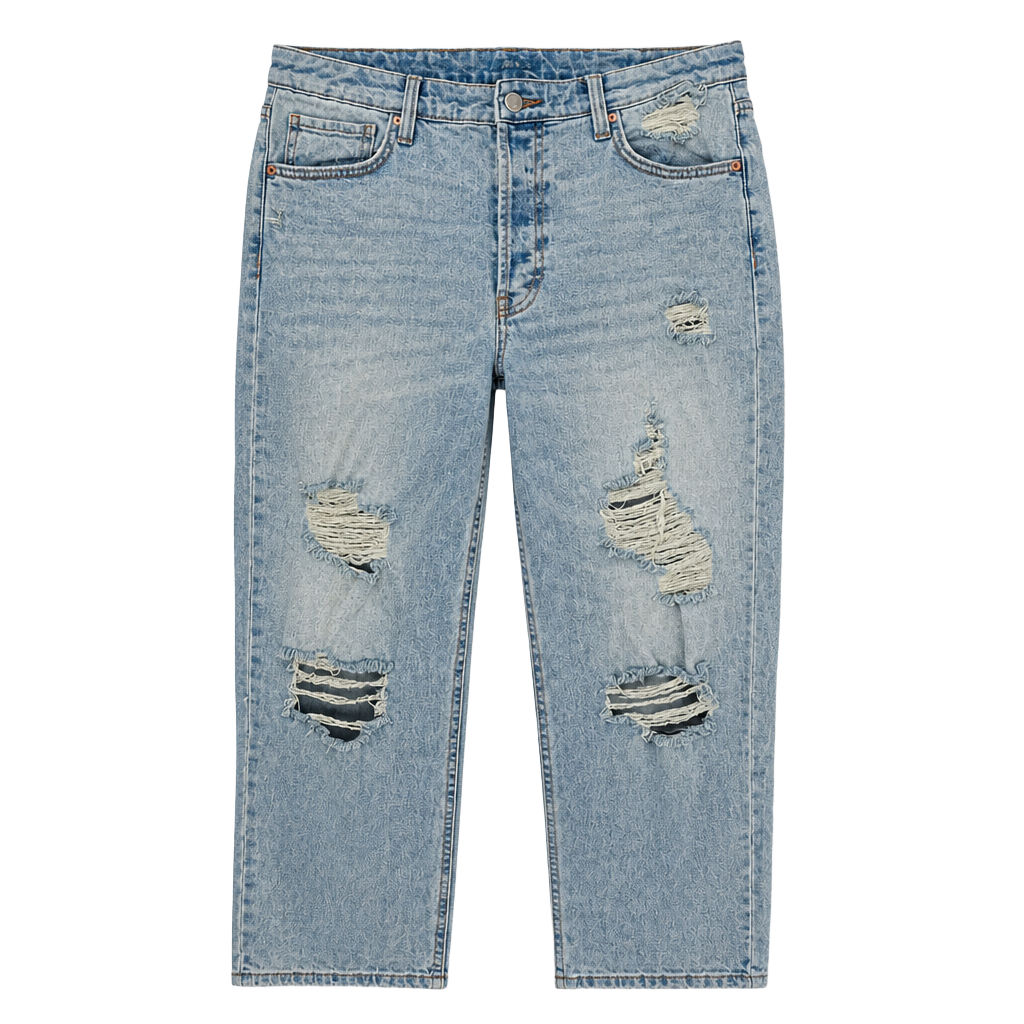 Wild Fable Highest Rise Straight Distressed Light Wash Jeans Sz 12 1