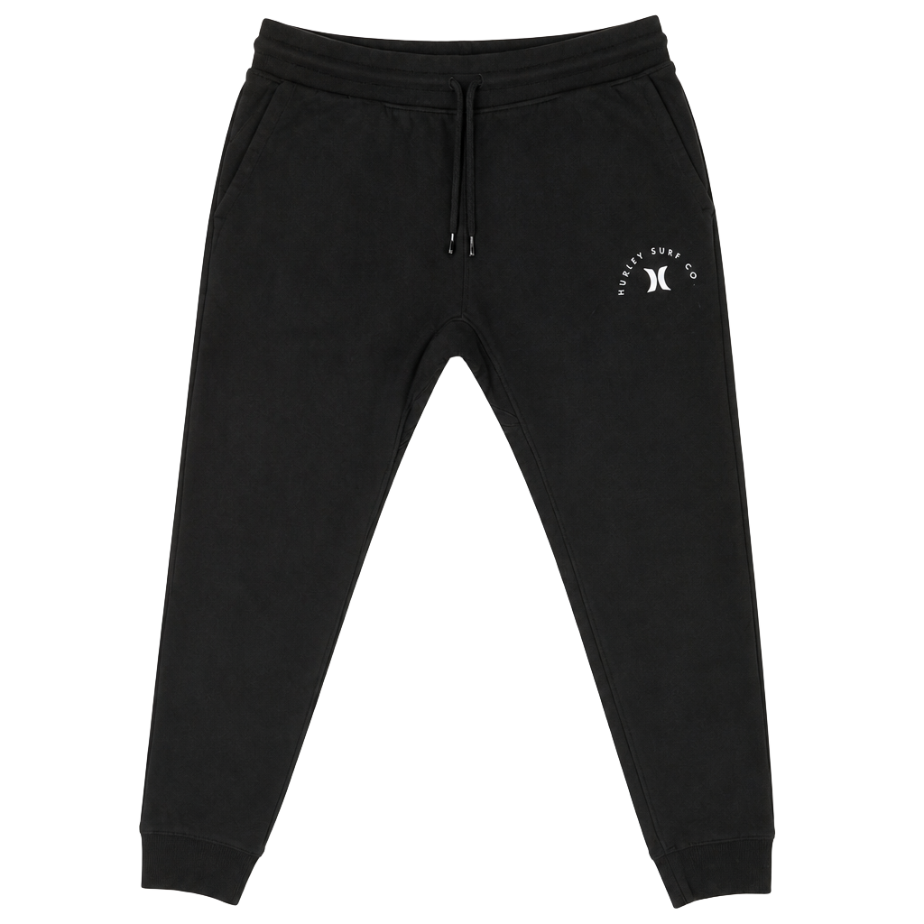 Hurley Surf Co. Men's Black Fleece Jogger Sweatpants 1