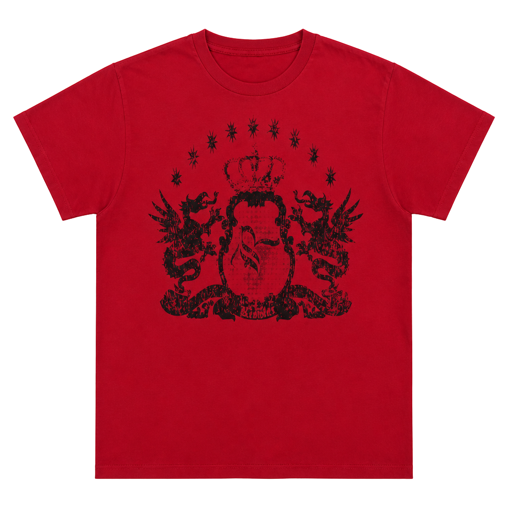 Resister Apparel Co. Red Graphic Crest T-Shirt 1