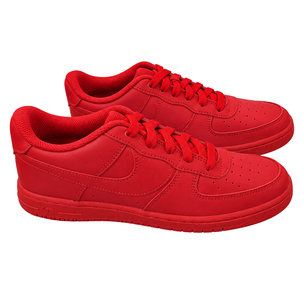 Nike Air Force 1 Low Boys Size 6Y Red Triple Red Sneakers 1