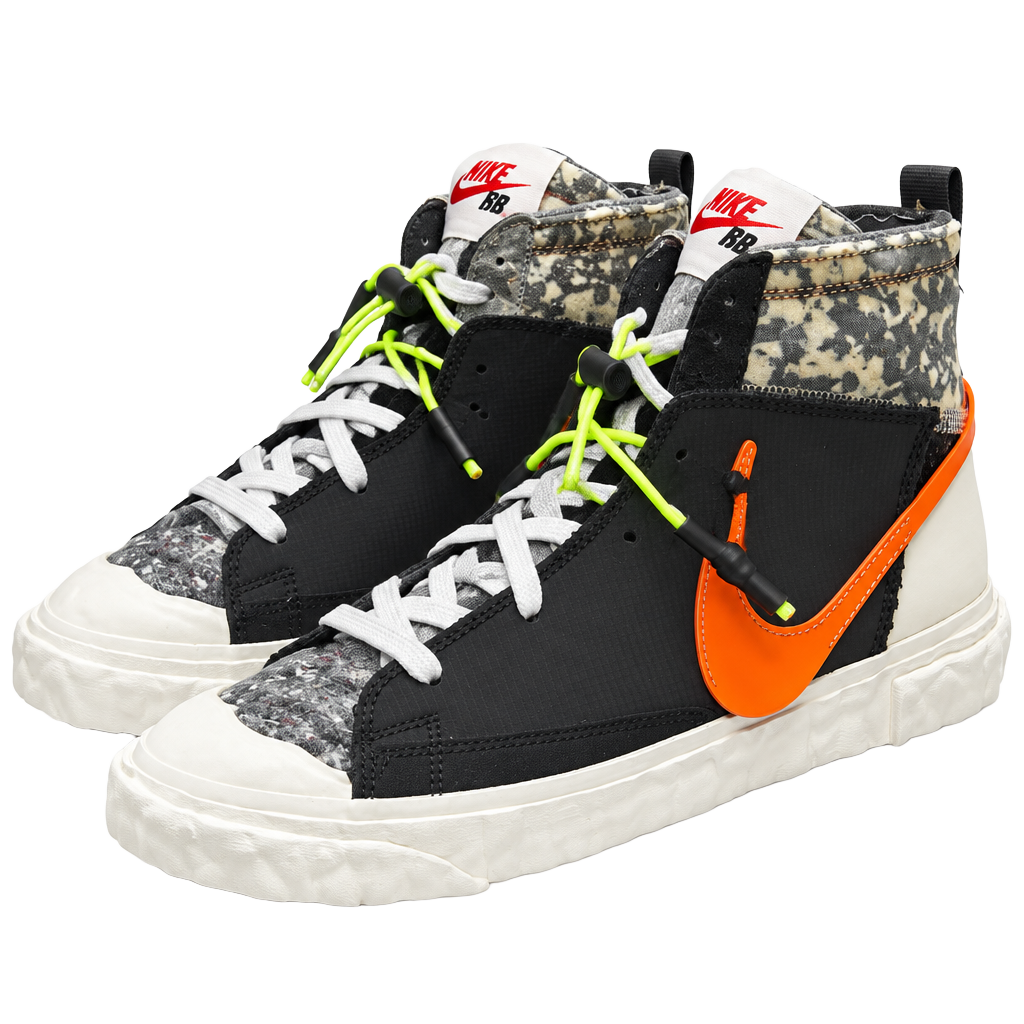 Nike Blazer Mid / Readymade Size 7 Black Total Orange 1