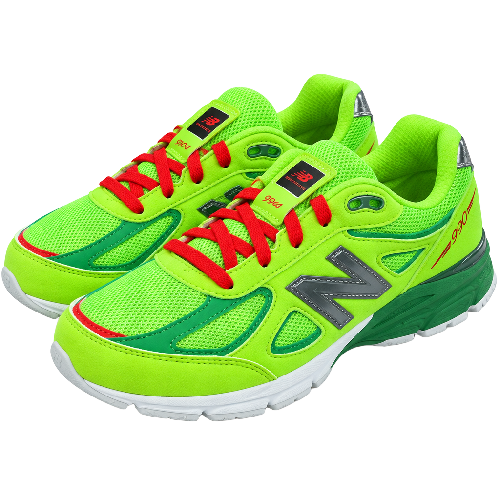 New Balance 990v4 Festive Size 6.5 Green Sneakers 1
