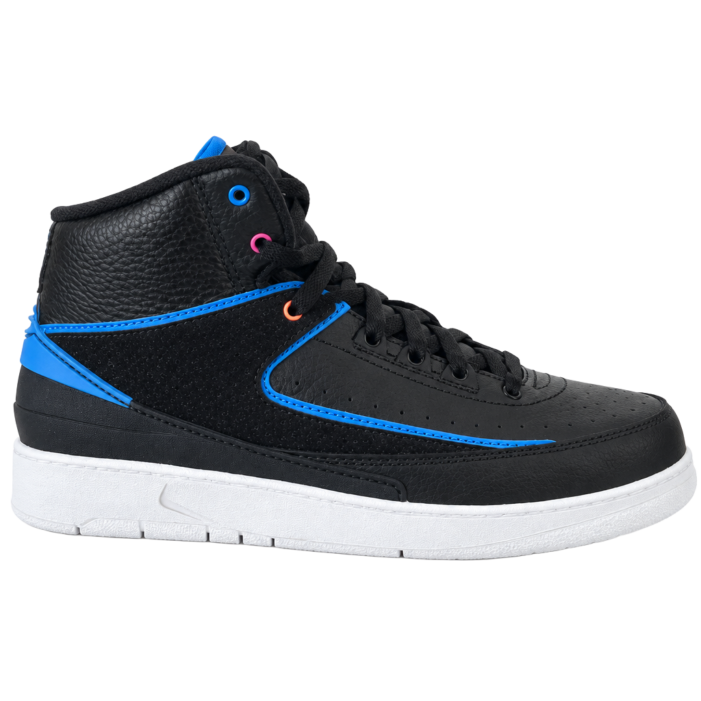 Air Jordan 2 Retro BG Radio Raheem Size 7Y Black Photo Blue 1