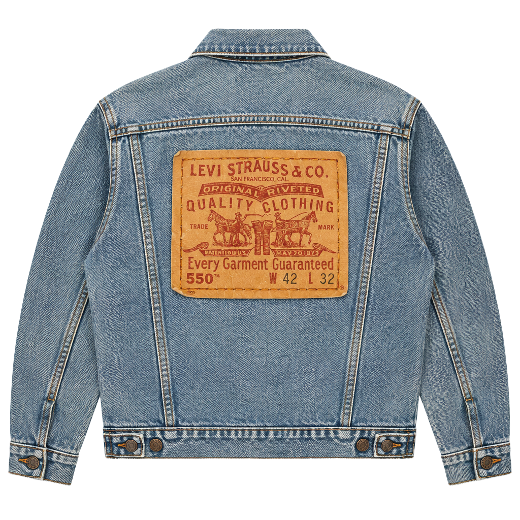 Levi's 550 Relaxed Fit Jeans 42x32 Light Wash Denim 1