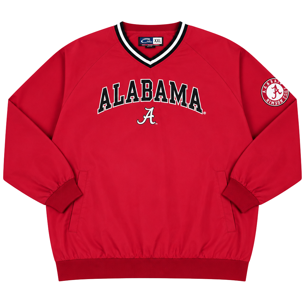 Cadre Alabama Crimson Tide Windbreaker Pullover Jacket Size XXL Red 1