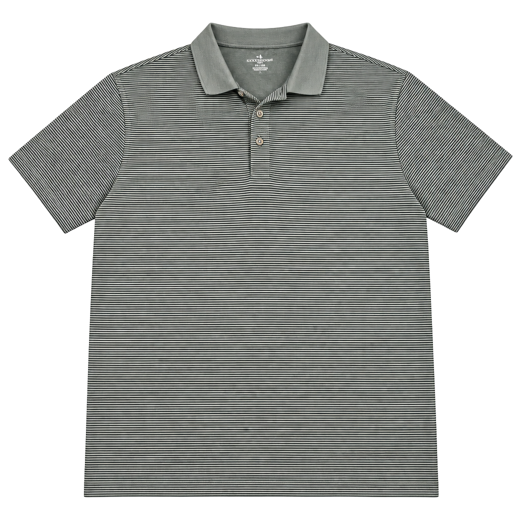 Grand Slam Golf Polo Shirt Size XXL Striped Gray Polyester 1
