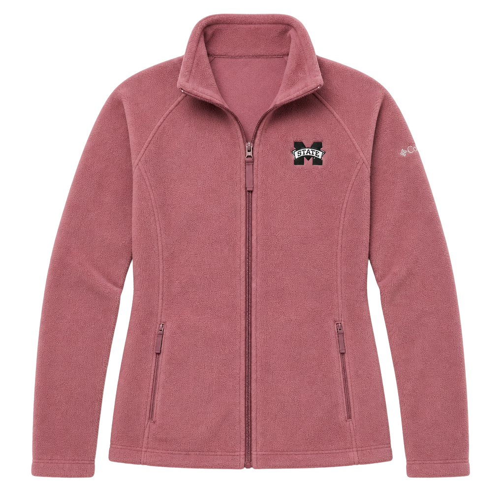 Columbia Mississippi State Bulldogs Women Benton Springs Full-Zip Fleece Jacket 1