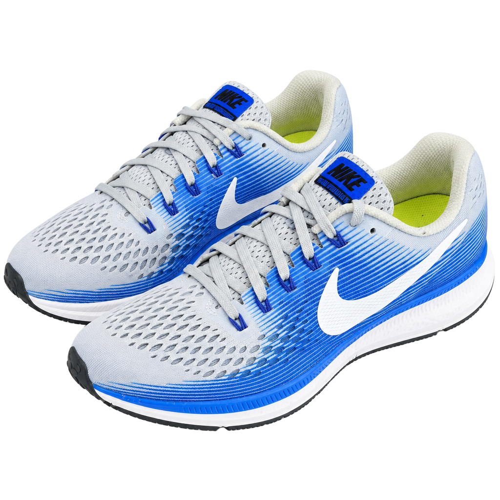 Nike Air Zoom Pegasus 34 Running Shoes Blue Grey 1