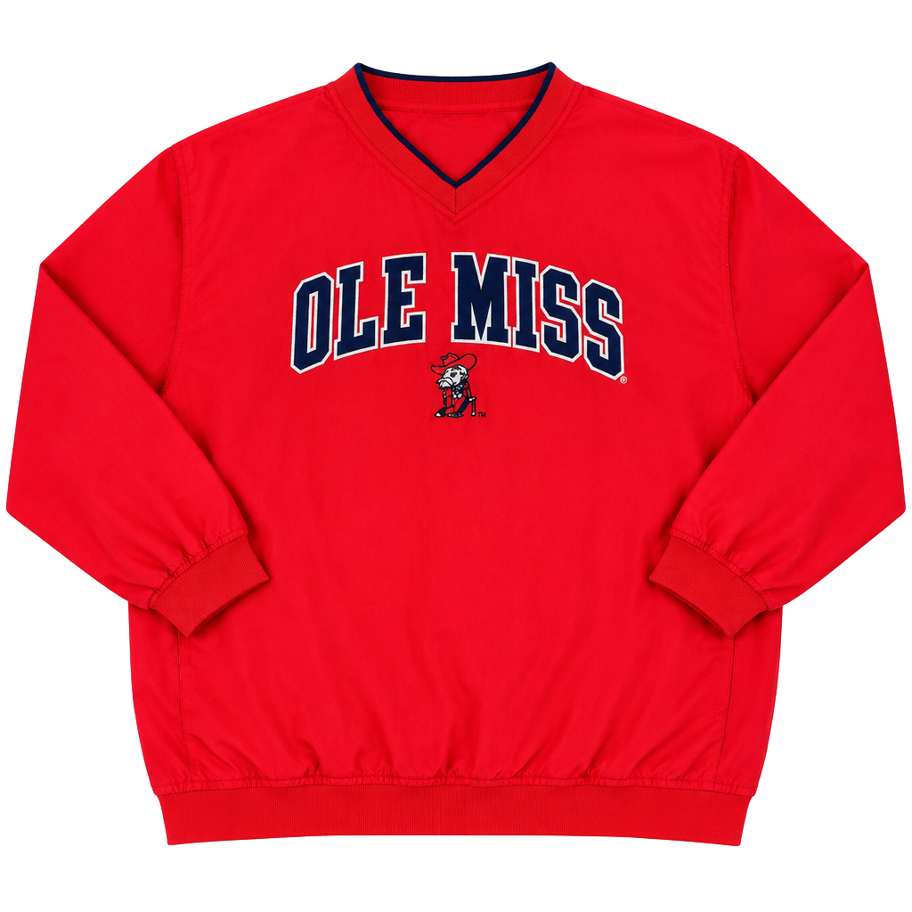 NCAA Ole Miss Rebels Windbreaker Pullover Jacket 1