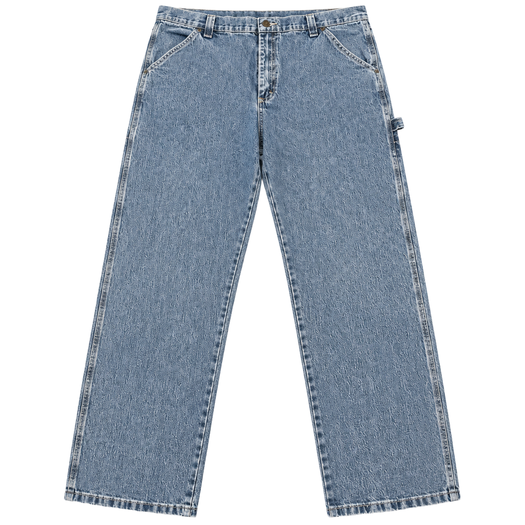 Wrangler Carpenter Jeans 40x32 Blue Cotton Blend Relaxed Fit Workwear 1
