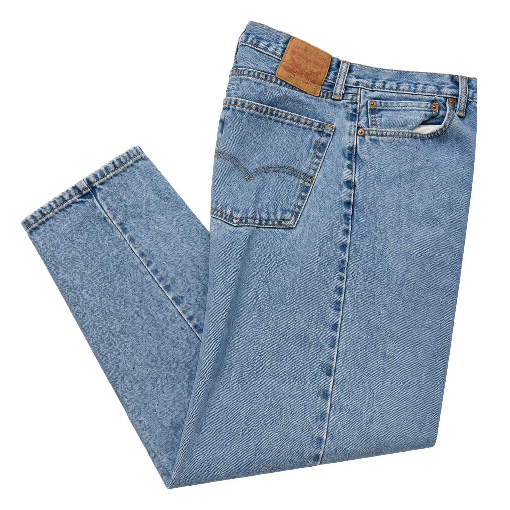 Levis 505 Jeans Size 34x29 Light Wash Distressed 1