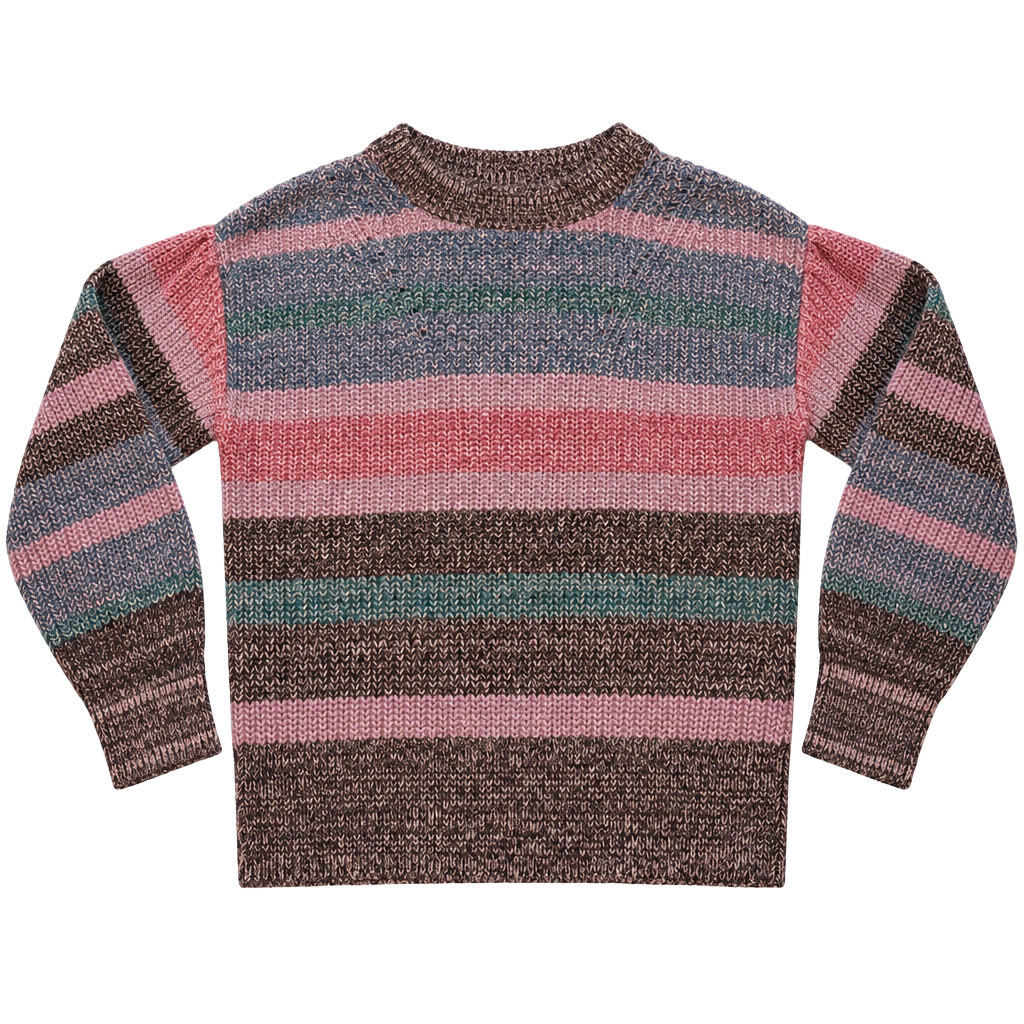 Gap Kids Sweater Size S Multicolor Striped Shaker Knit Pullover 1