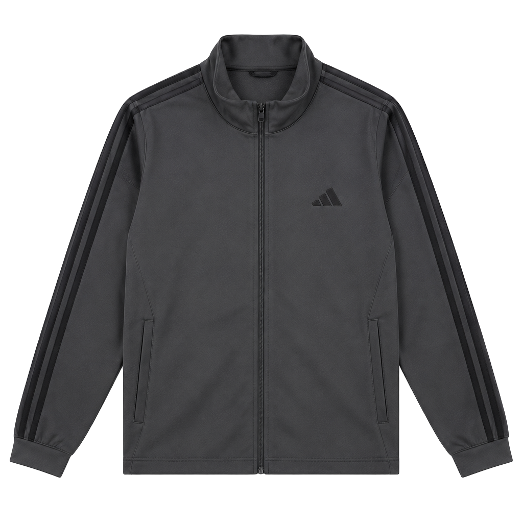 Adidas Dayready 3-Stripes Track Jacket Size 2XL Grey Six 1