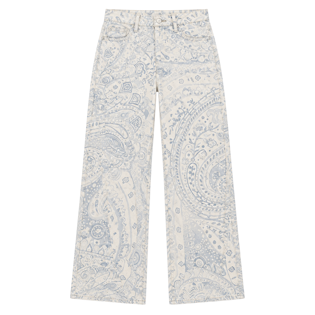 Free people We The Free Fable Printed Twisted Jeans size 28 1
