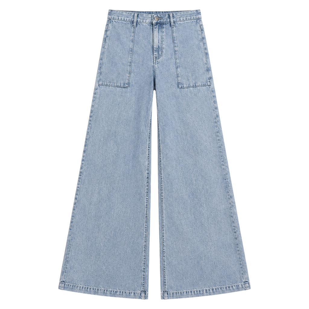 Free People Breezy Pull-On Wide Leg Jeans (Women) Size XSmall 1