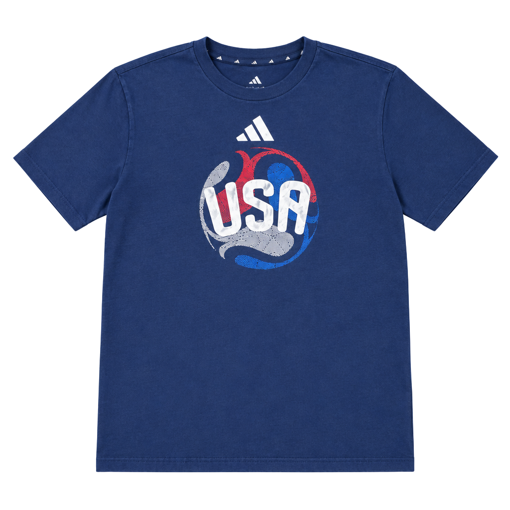 Adidas FIFA World Cup USA T-Shirt Size XL Blue Graphic Tee 1