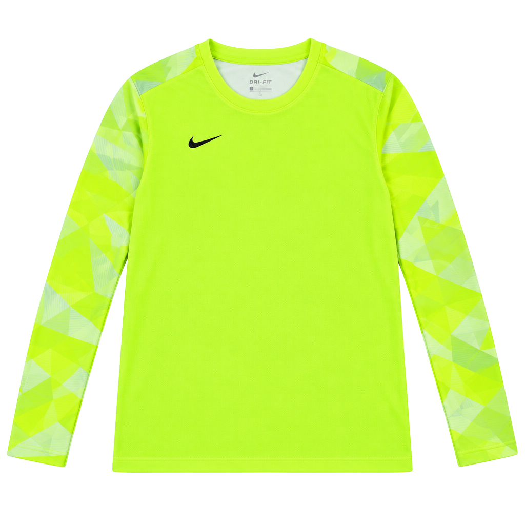 Nike Dri-FIT Challenge V Jersey Size L Volt Yellow Long Sleeve 1