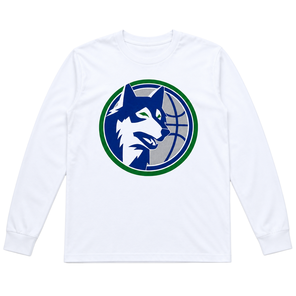 Mitchell & Ness Minnesota Timberwolves Long Sleeve T-Shirt Size M White 1