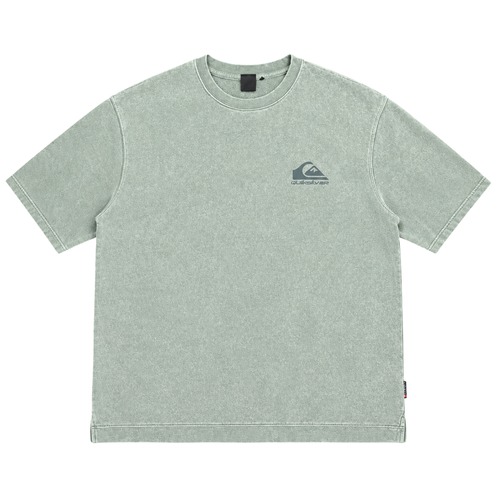 Quiksilver Crewneck Sweatshirt Size XL Green Logo Pullover 1