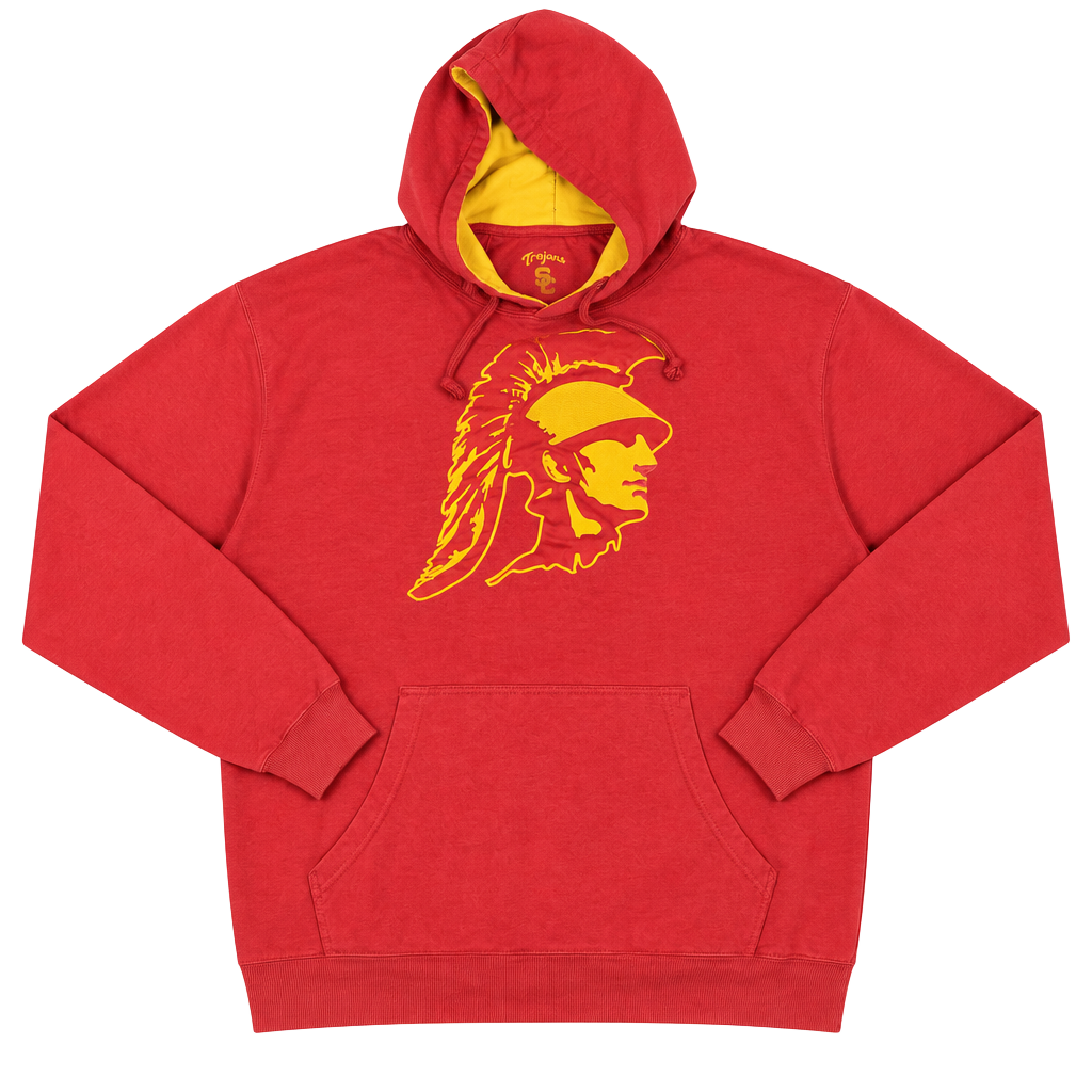 USC Trojans Authentic Apparel Hoodie Size 2XL Red Yellow Pullover 1