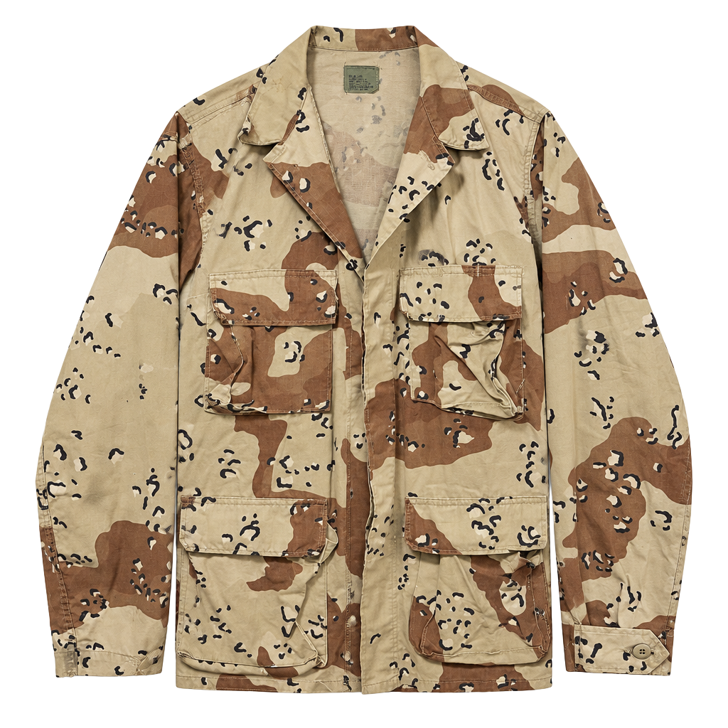 US Military Desert Chocolate Chip Camo Jacket Medium-Long 1