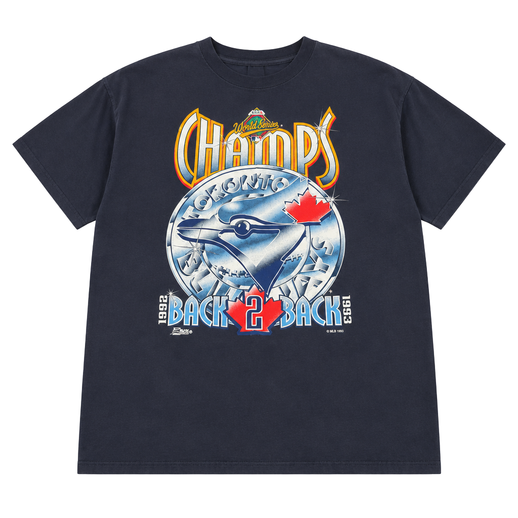 Vintage 1993 Toronto Blue Jays World Series Champs graphic T-Shirt Salem Sportswear Size Mens Large
#Vintage # 90s #WorldSeries #MLB
Measurements are listed👓
Send offers 📲📲 1
