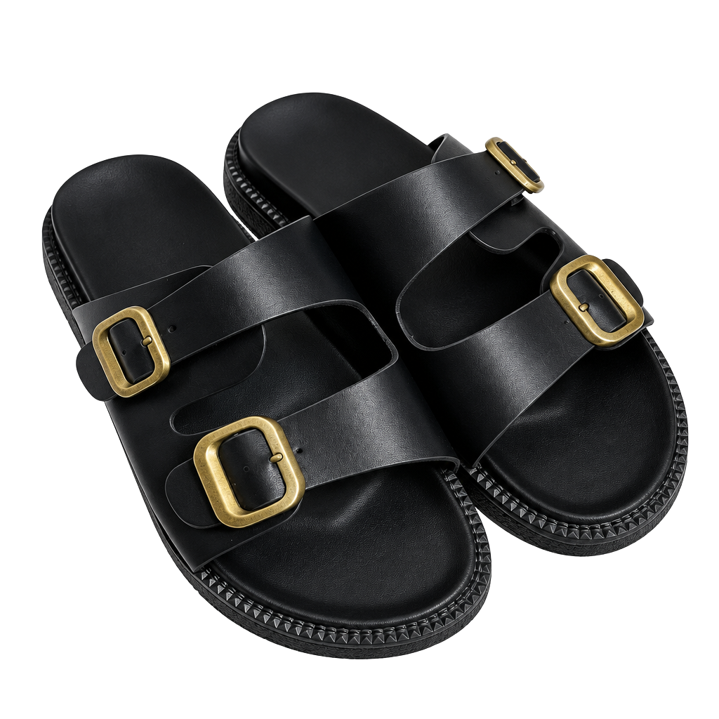 Leopard Slides Platform Sandals for Women 2025 Fashion Casual Buckle Comfort Wide Feet Slip on Beach Flats - .com, 1