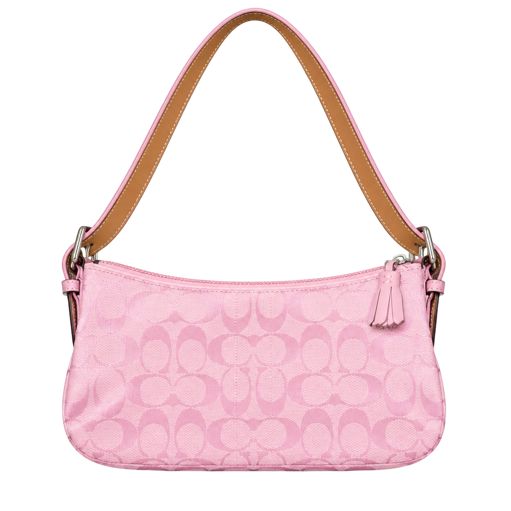 Vintage COACH 6094 Pink Signature Baquette 1