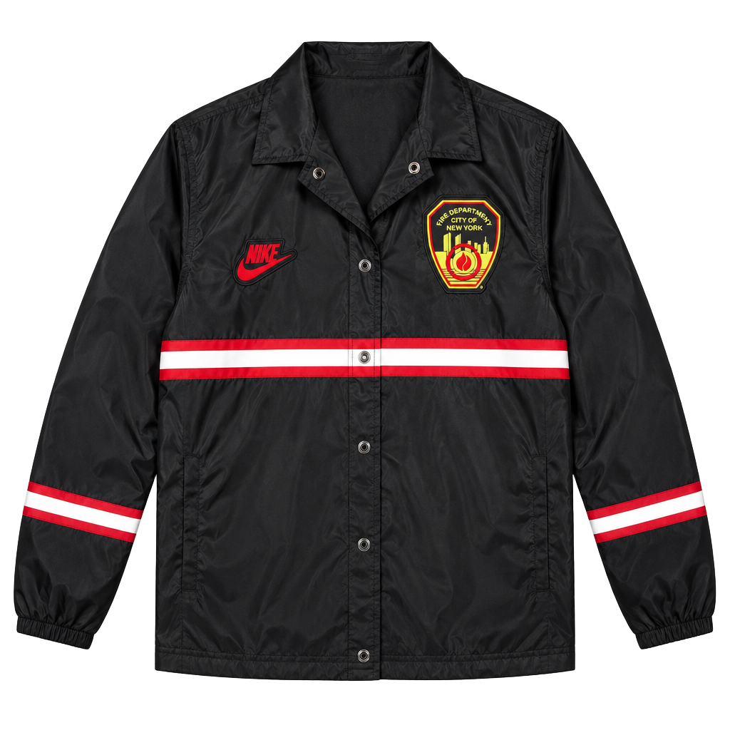 Nike Fdny Coaches Jacket Black 1