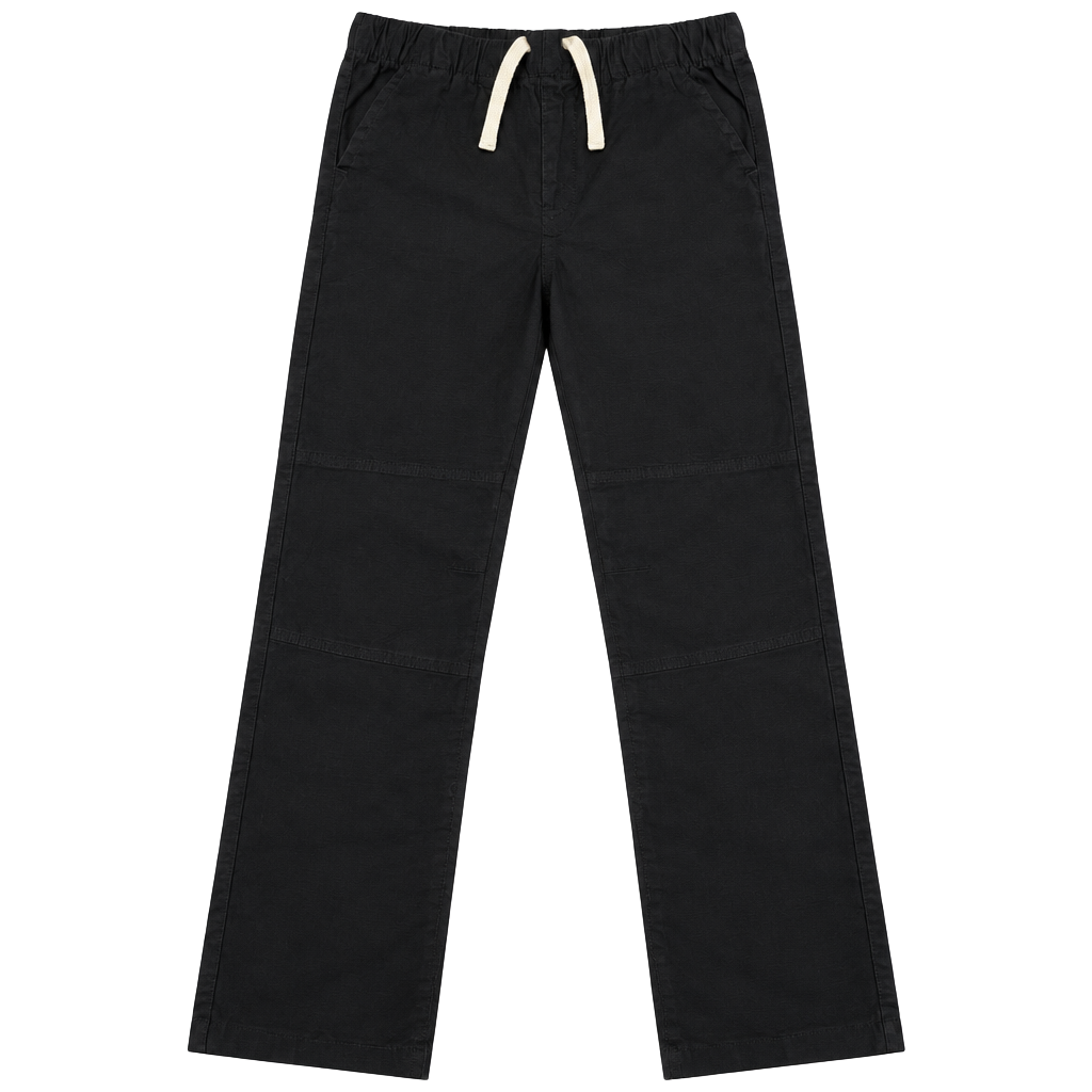 Place Black Pants Size S Drawstring Waist Casual Trousers 1