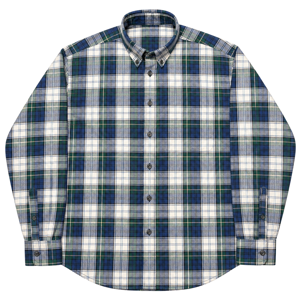 Cabela's Plaid Flannel Men’s Size XL Reg 100% Cotton Long Sleeve Shirt 1