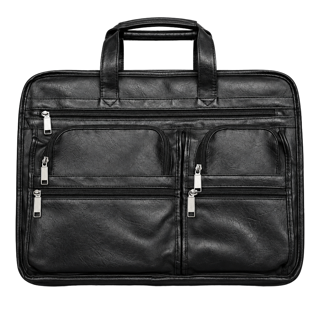 Black Laptop Briefcase Bag Computer Case Organizer 1