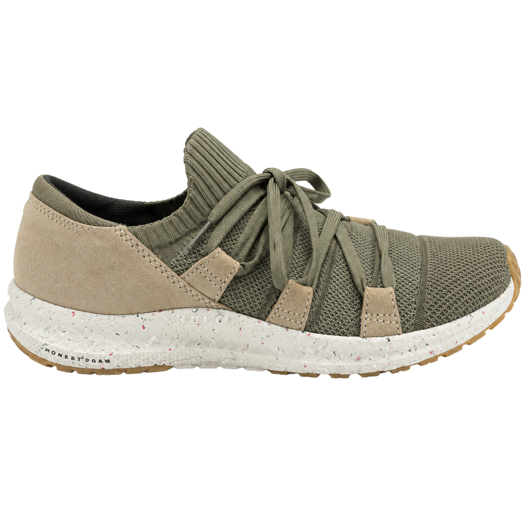 New Holo ECO Maverick Women’s Athletic Sneaker Size 9 Olive Green/Tan 1