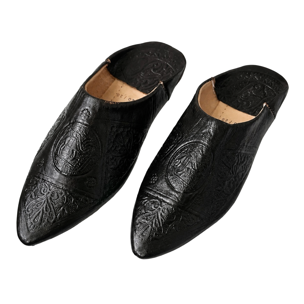 Moroccan Babouche Slippers (Also Called Balgha) Size 8 1