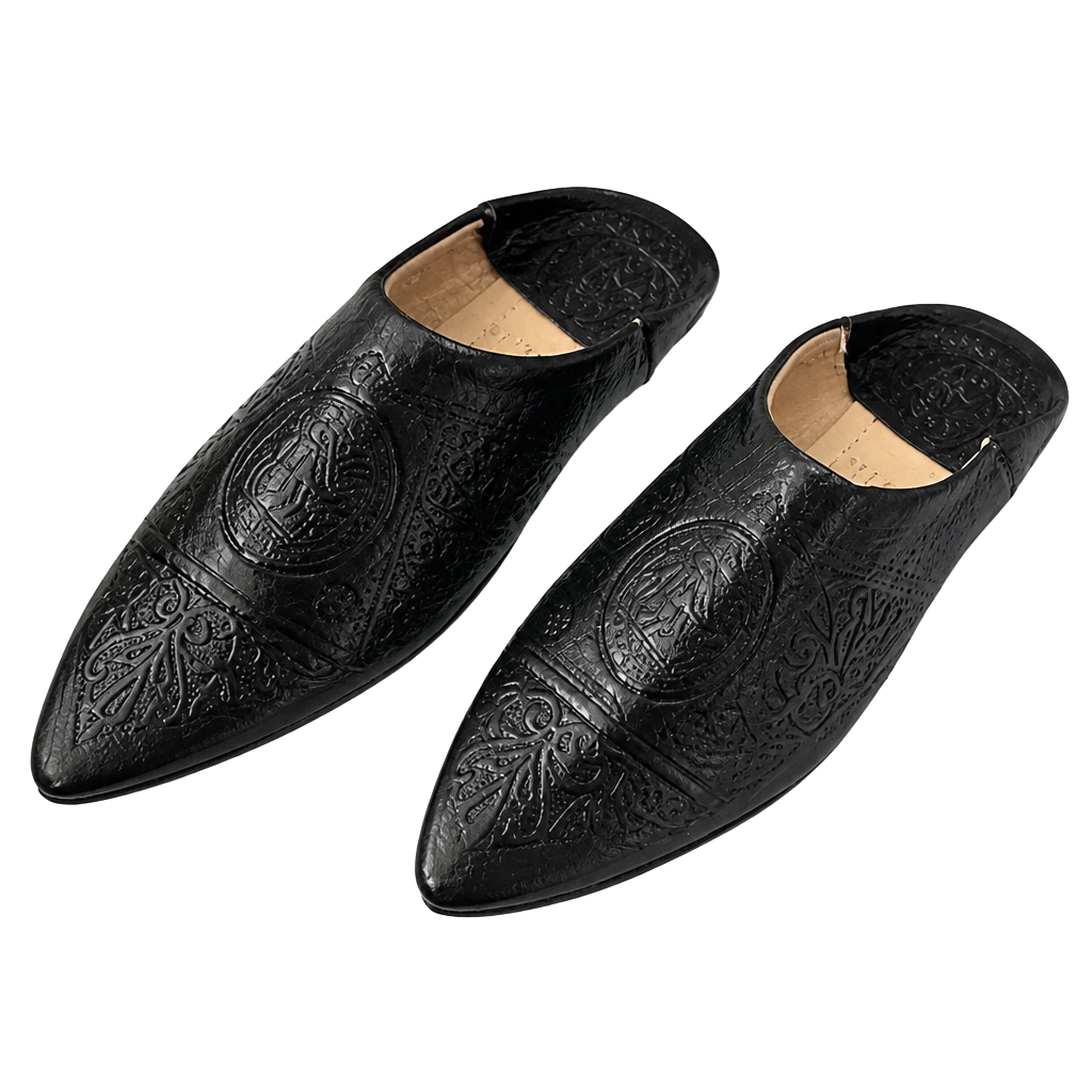 Moroccan Babouche Slippers (Also Called Balgha) Size 8 1