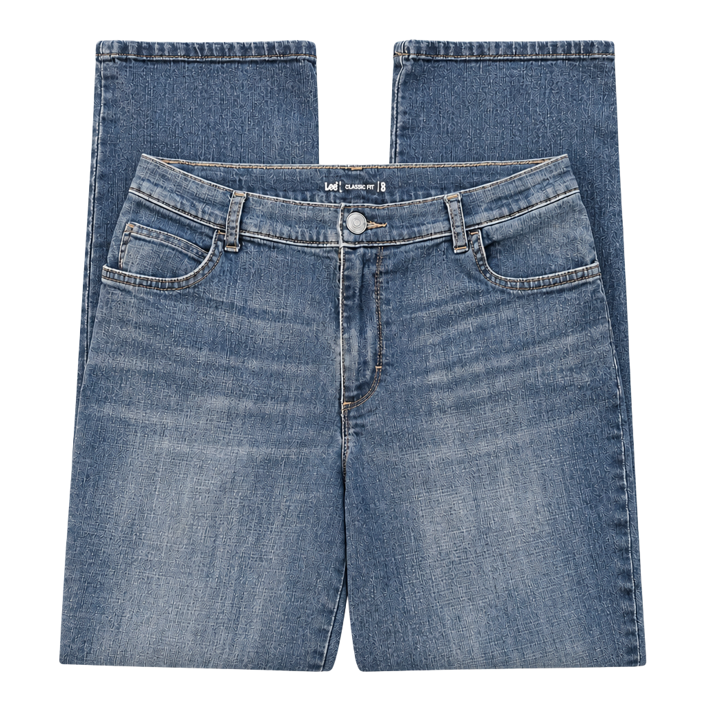 Lee Classic Fit Denim Jeans Women's Size 10 Medium Blue Straight Leg 1