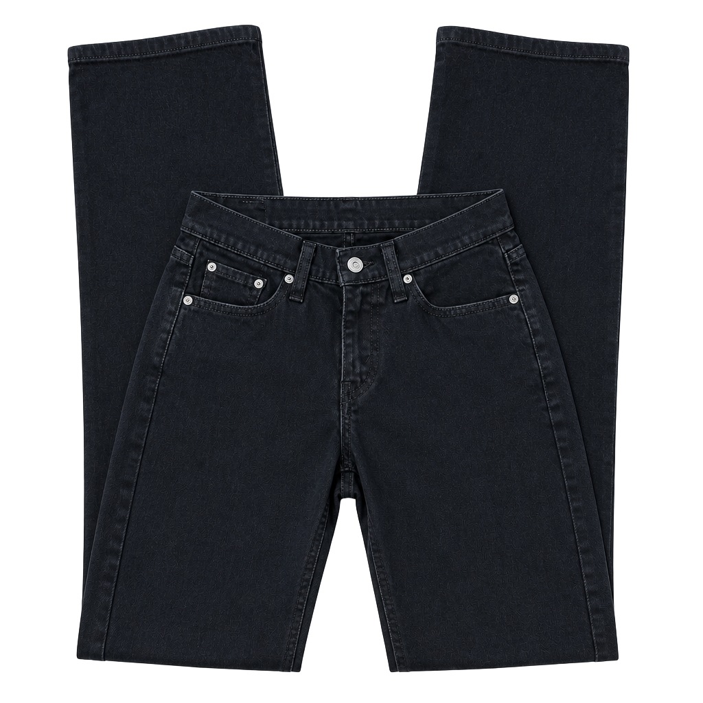 Levi Strauss & Co. Curvy Boot Cut Black Jeans Size 4 Medium non stretchy 1