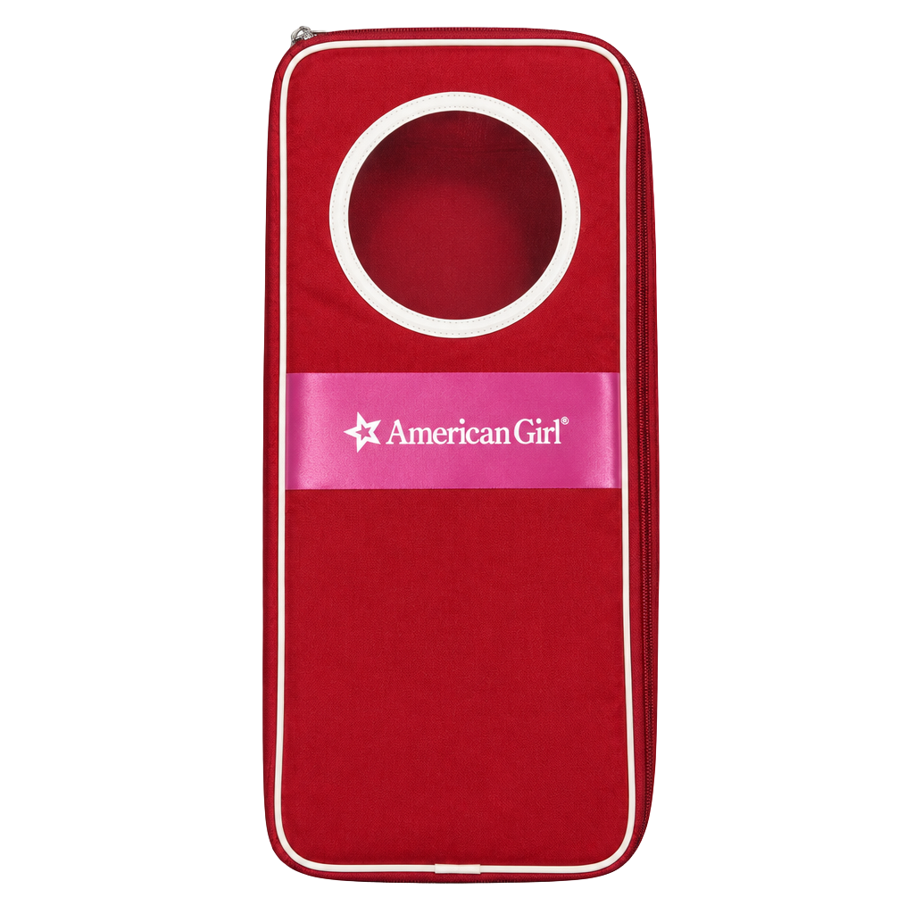 American Girl Doll carrier Bag Red with White 1