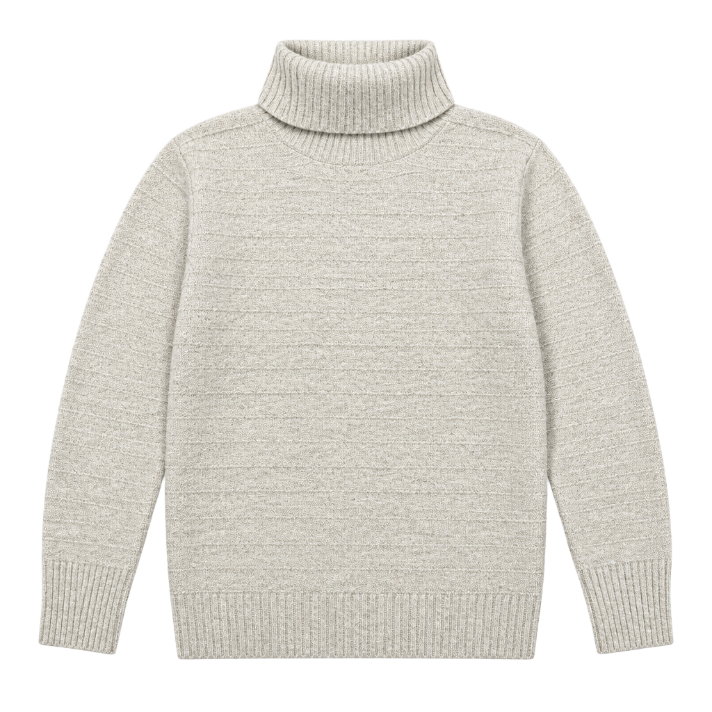 Old Navy Turtleneck Sweater Size M Cream Knit Long Sleeve Pullover 1