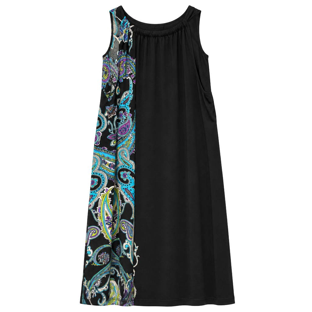 Sandra Darren Dress Women's Size 10 Paisley Sleeveless Approx 18 ..., 1