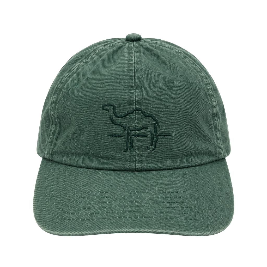 Camel Cigarettes Vintage Embroidered Logo Green Baseball Hat 1