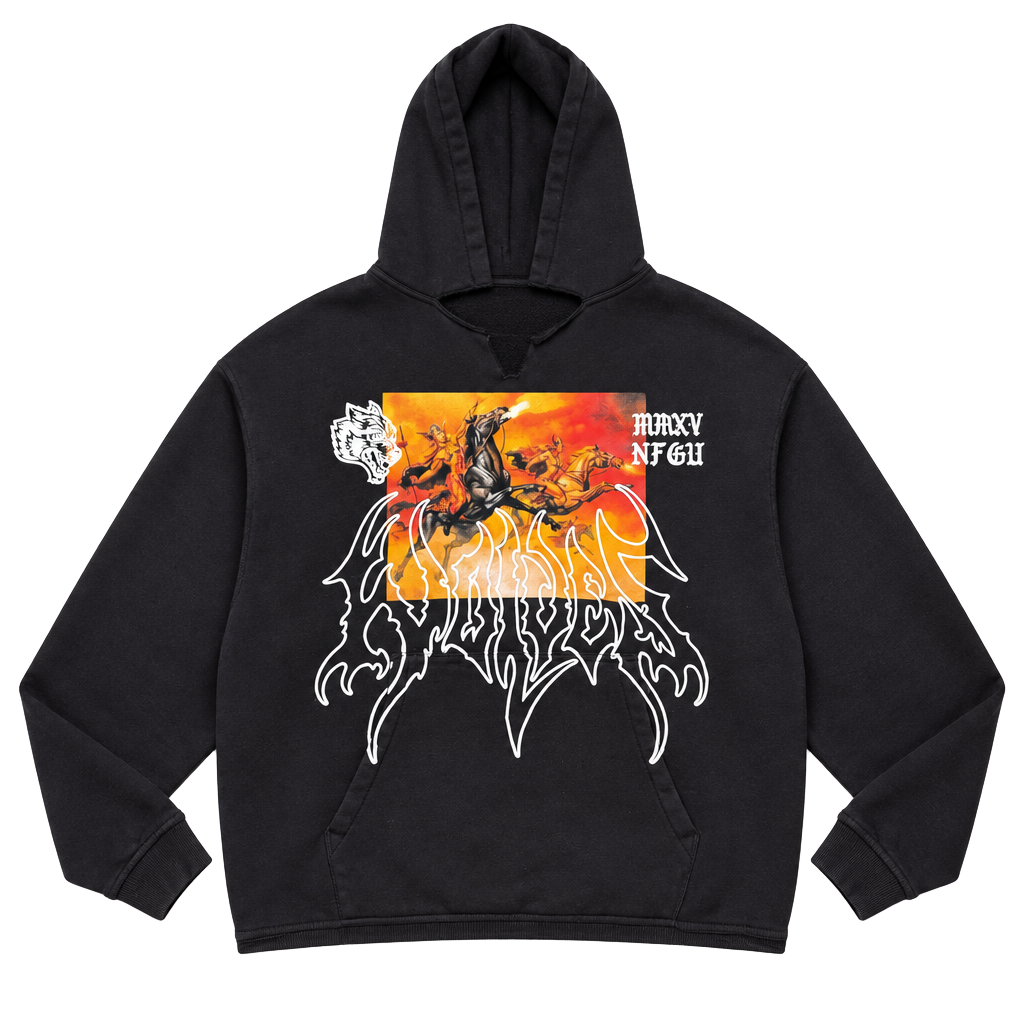 Darc Sport Wolves Club Valkyrie Dempsey Hoodie Size Large Black 1