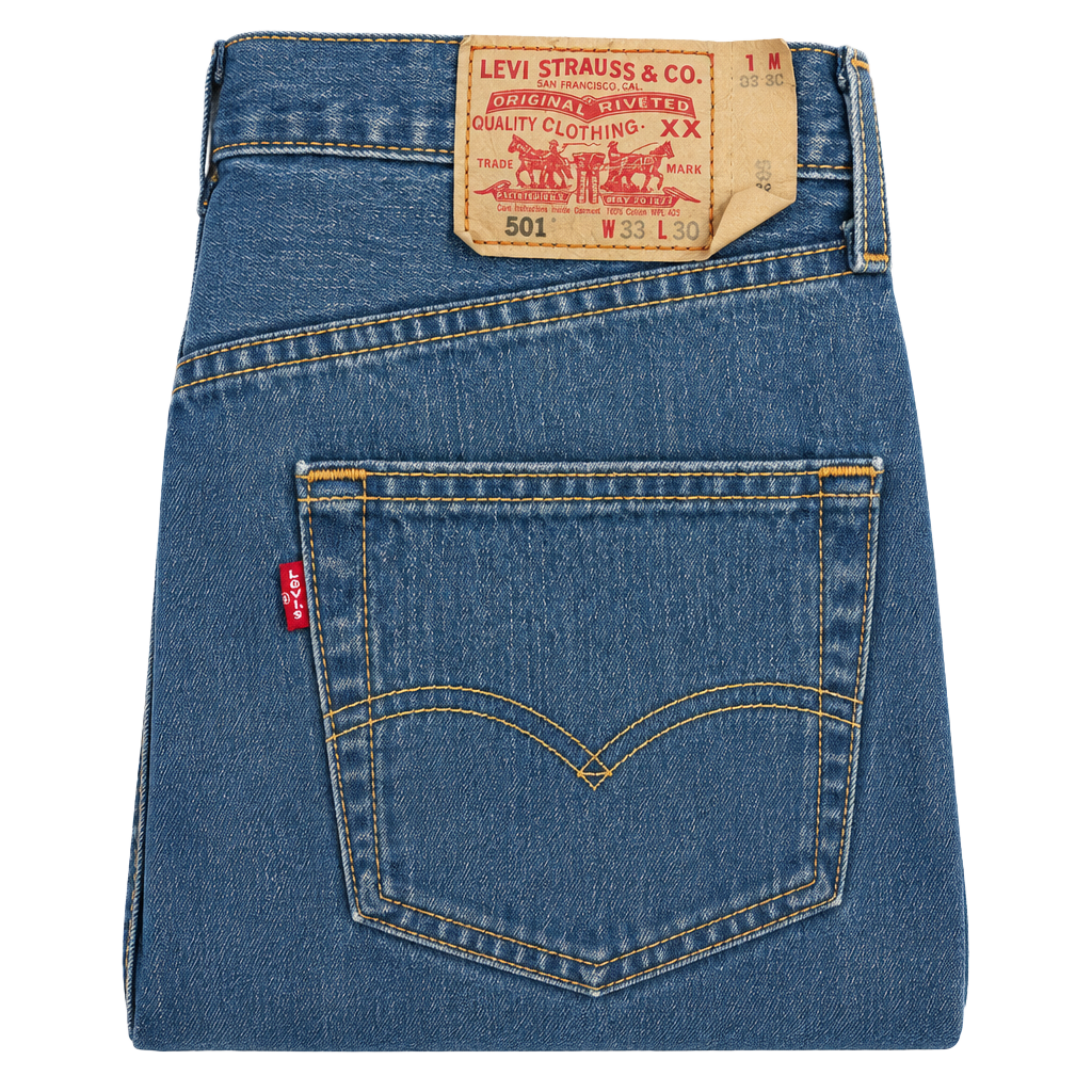 Levi's 501 XX Button Fly Jeans W33 L30 Blue Denim Vintage 1