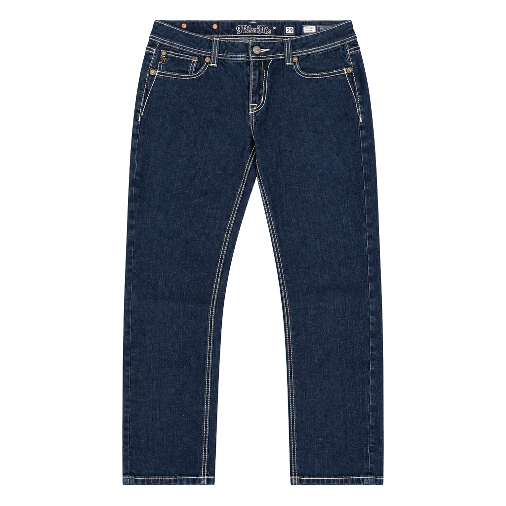 Miss Me Easy Skinny Jeans Size 29 Dark Wash White Stitching 1