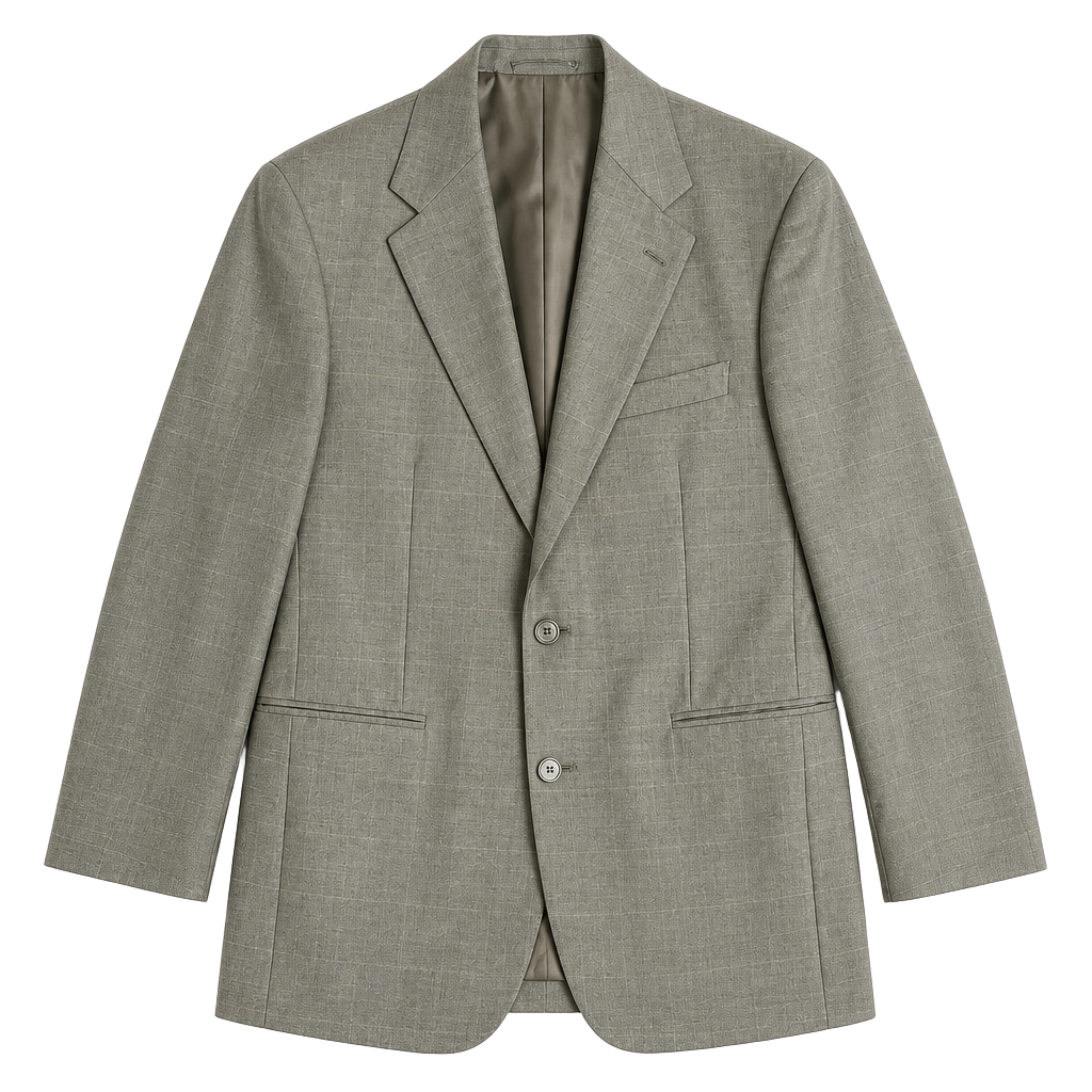 Brooks Brothers Blazer 44r Gray Glen Plaid Made in USA Vintage 90s 1