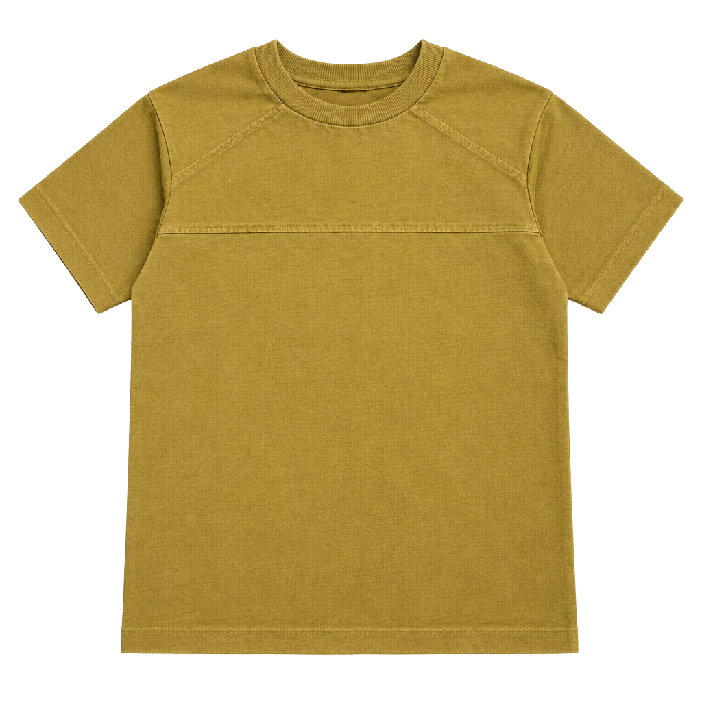 Art Class Boys Short Sleeve T-Shirt Size M (8) Green Mustard 1