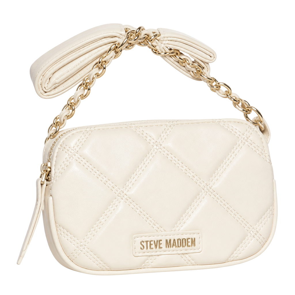 Steve Madden Bdaisy Quilted Crossbody Bag White 1