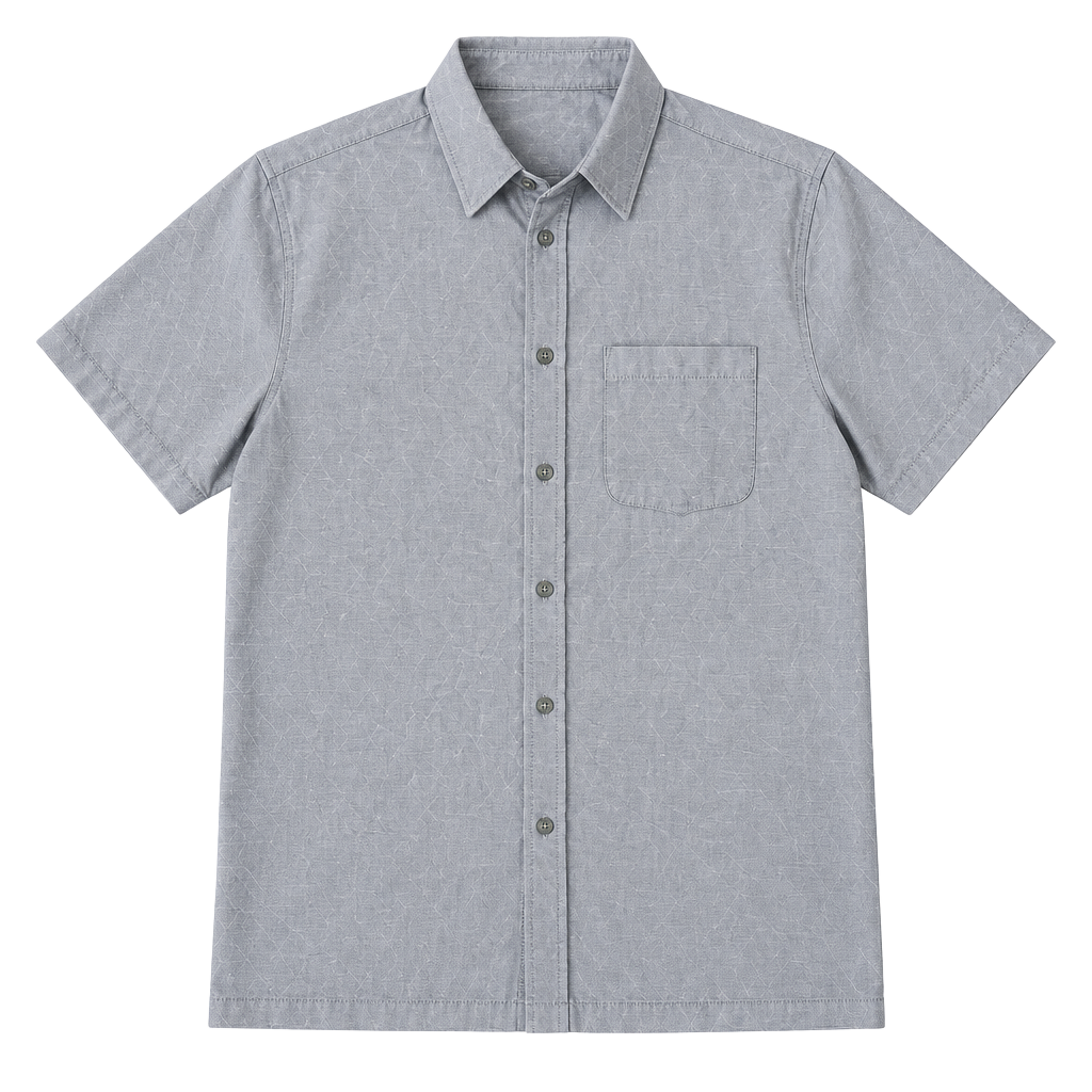 Vuori Short Sleeve Bridge Button-Up Shirt Size L Gray 1