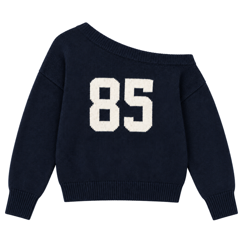 Arden B. Sweater Size M Blue 85 Number Pullover Knit 1