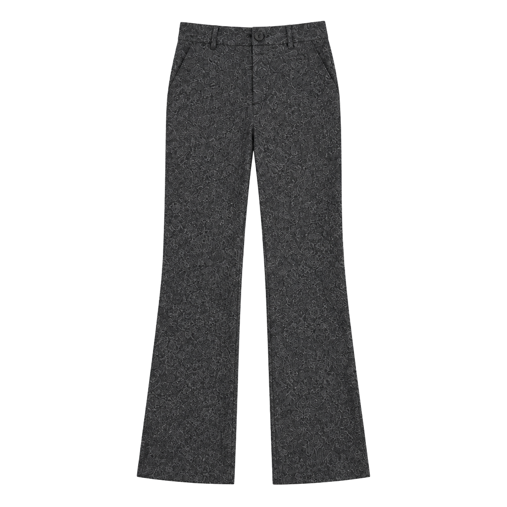 Dalia Collection Wool Blend Tweed Straight Pants Size 14 Gray 1